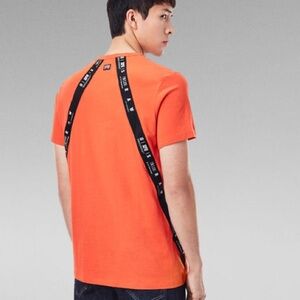 G-Star Raw Sport A Tape Men's Tee Orange Small VGUC